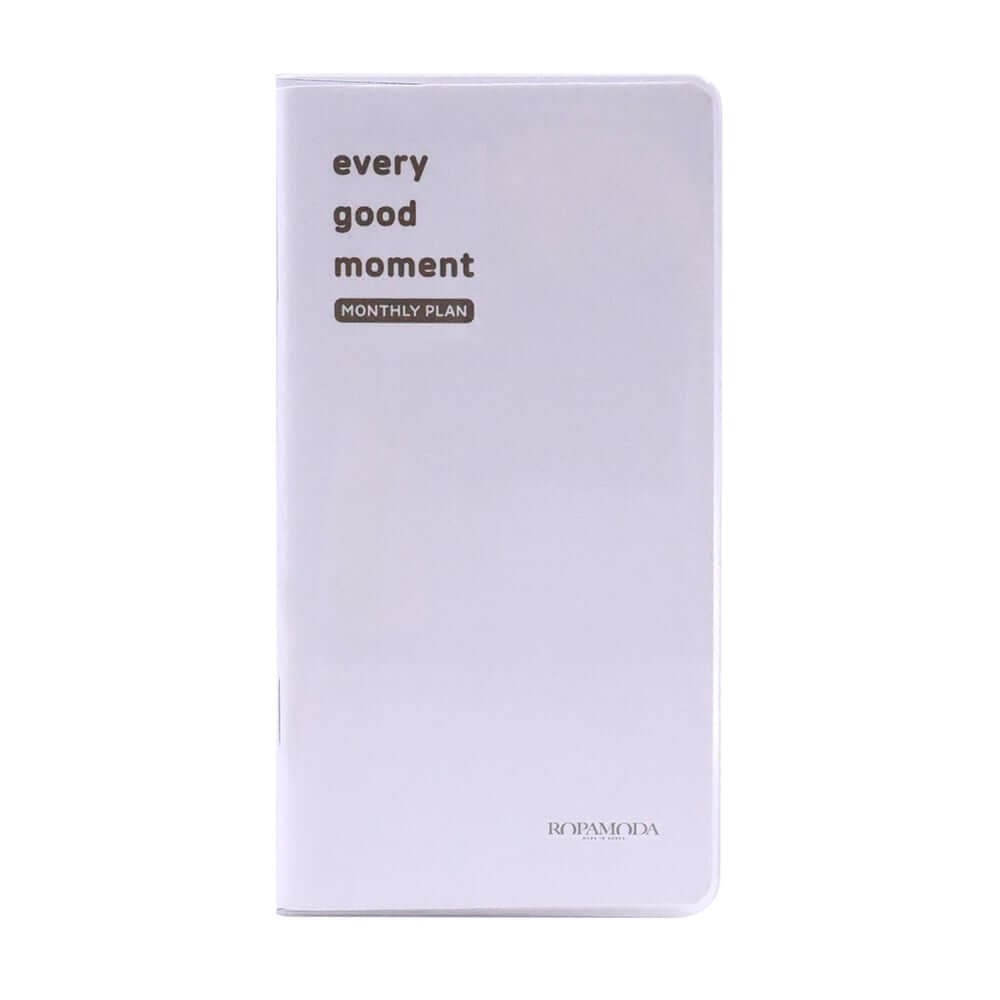 สมุดโน๊ต Ropamoda mini PVC Monthy planner สีเทา
